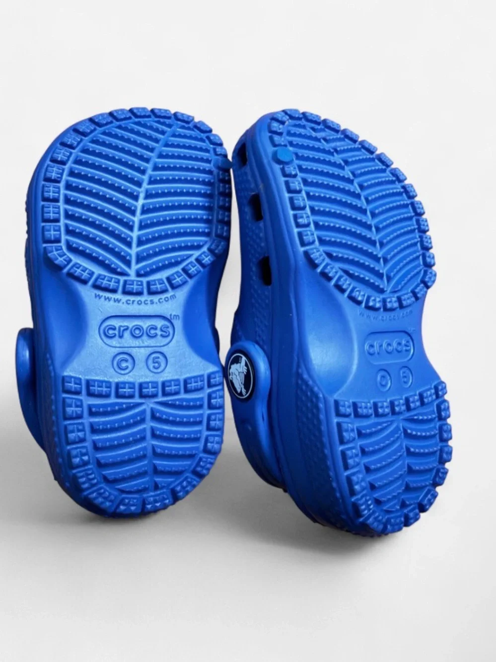 CROCS toddlers' Classic Clog in Bright Blue with Toy Story Jibbitz